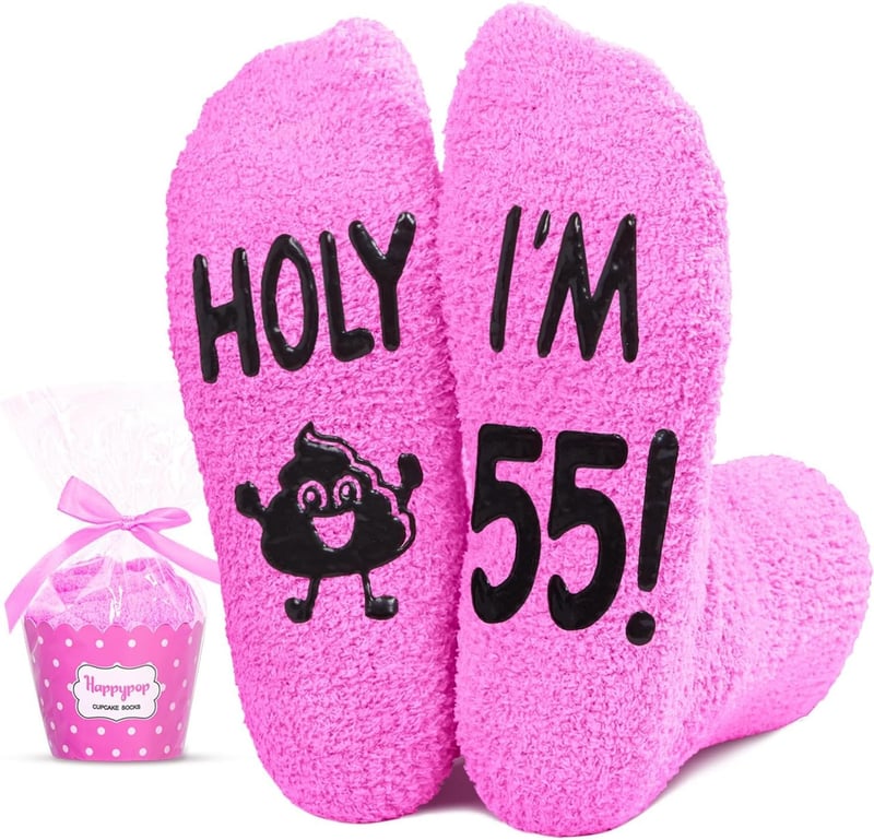 Funny Birthday Socks for Women in Their 50s & 60s