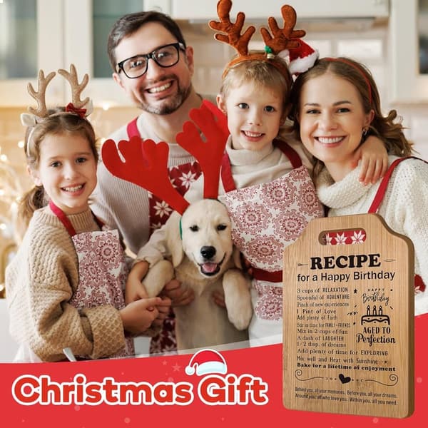 Birthday Recipe Cutting Board - Unique Gift for Couples