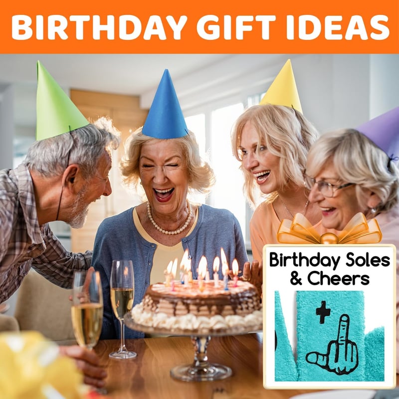 Birthday Gifts for Women - Fuzzy Socks for Ages 51-60