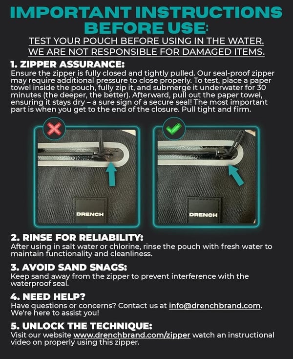 Underwater Waterproof Fanny Pack for Swimming & Boating
