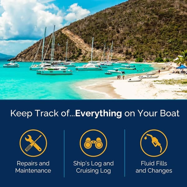 Boat Travel Logbook - 5-in-1 Maintenance & Trip Tracker