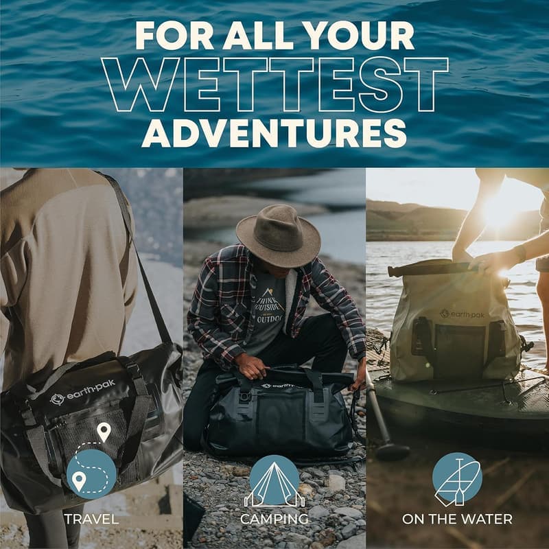 Heavy Duty Waterproof Duffel Bag for Travel & Outdoor Activities
