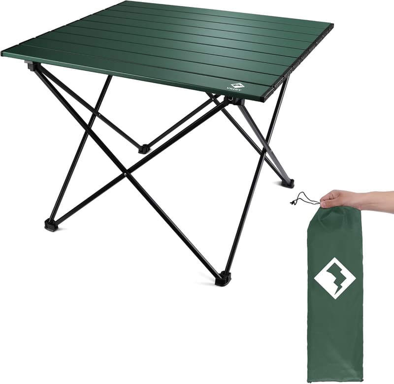 Ultralight Aluminum Folding Camping Table with Carry Bag