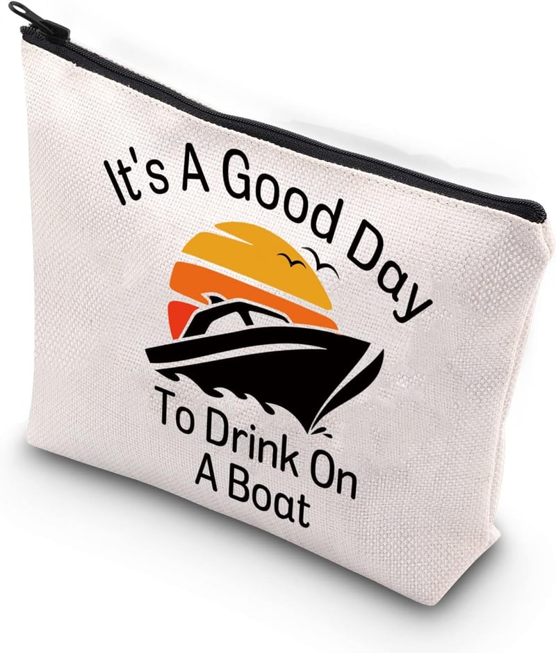 Boating Lover Gift Zipper Pouch Makeup Bag