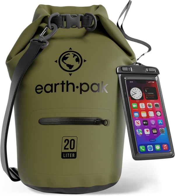 Waterproof Dry Bag Backpack with Zippered Pocket
