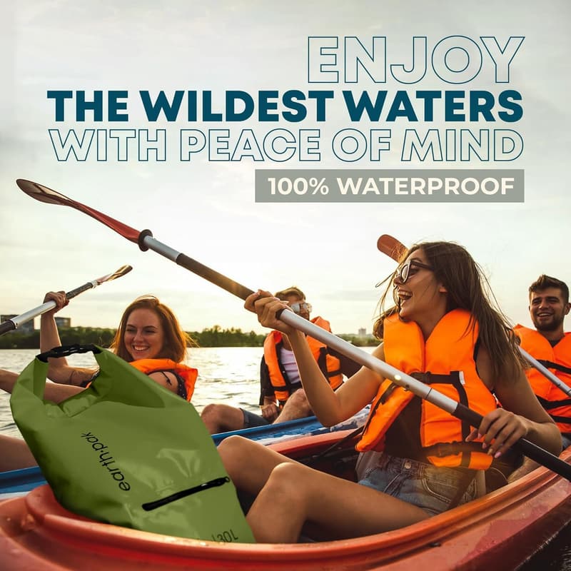 Waterproof Dry Bag Backpack with Zippered Pocket