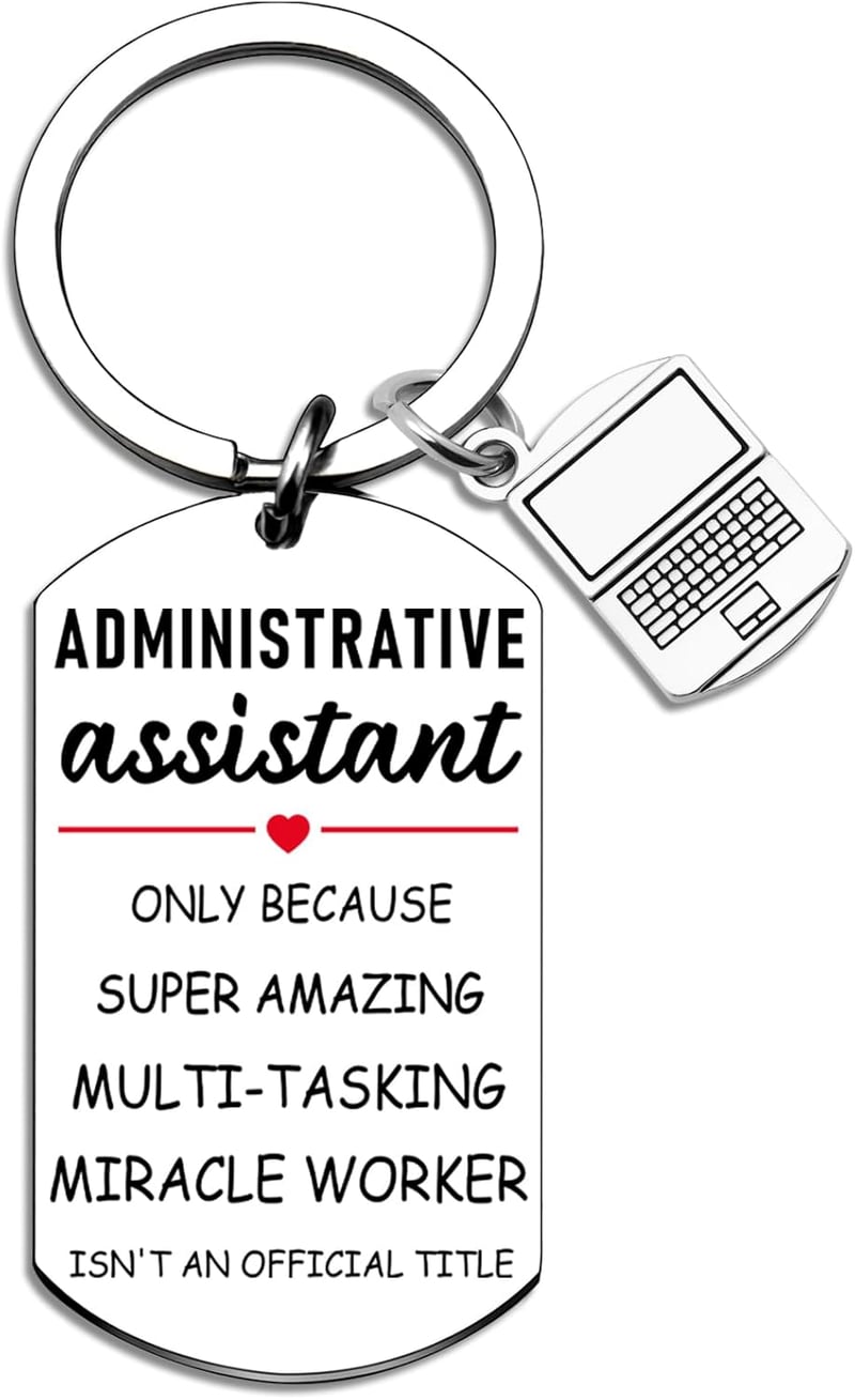 Administrative Professional Day Keychain for Men and Women