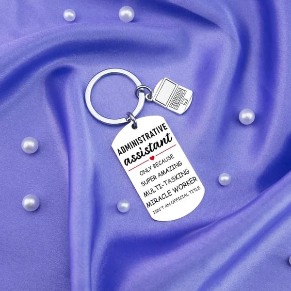 Administrative Professional Day Keychain for Men and Women
