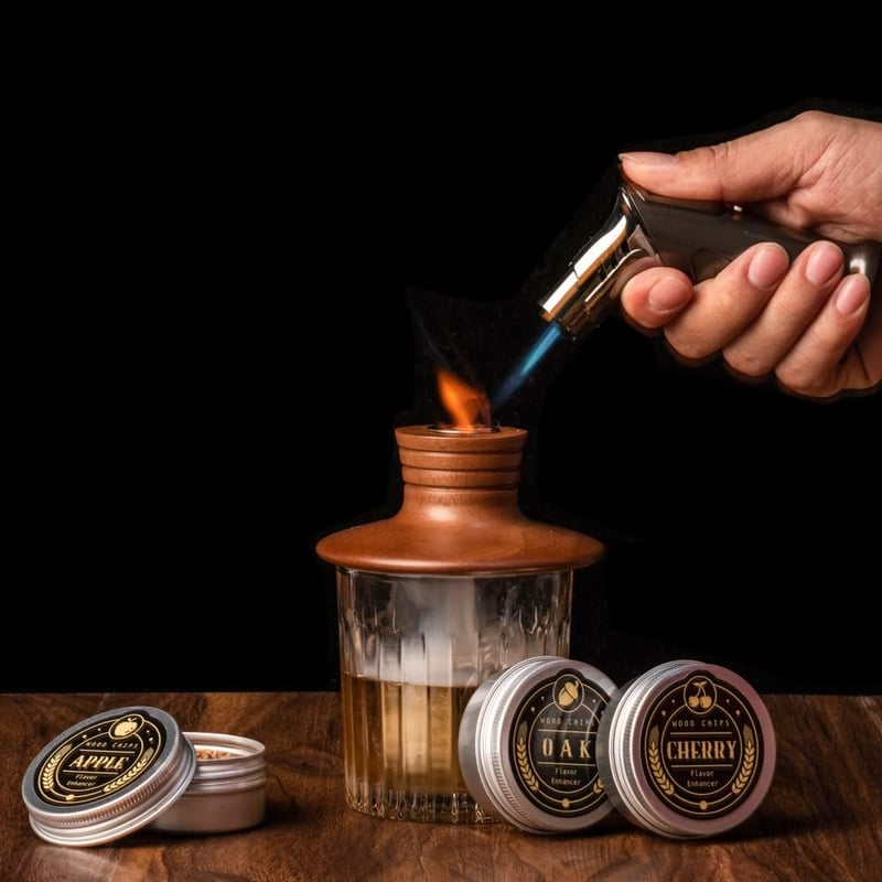 Cocktail Smoker Kit for Whiskey Lovers - Perfect Gift for Men