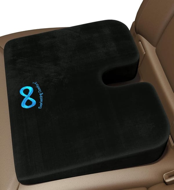 Comfort Memory Foam Car Seat Cushion for Tailbone Pain Relief