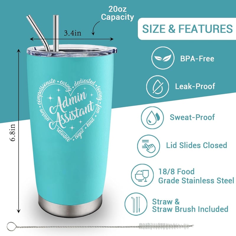 Admin Professional Day Stainless Steel Tumbler for Women
