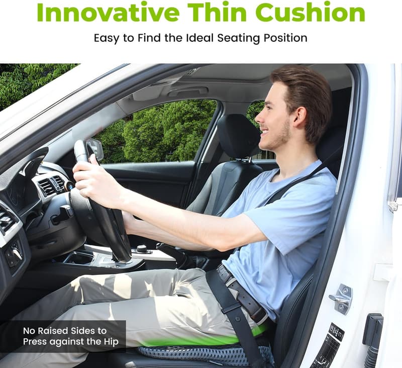 Memory Foam Car Seat Cushion for Driving Comfort