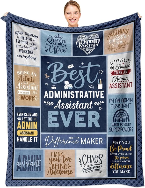 Administrative Professional Day Throw Blanket for Women