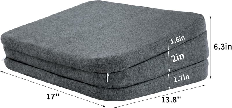 Adjustable Car Booster Seat Cushion for Short Drivers, Grey