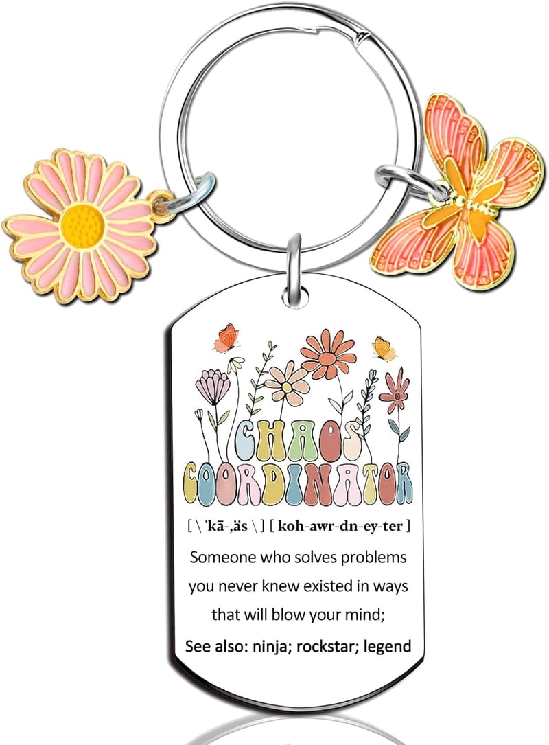 Thank You Gifts for Women - Cute Keychain for Coworkers
