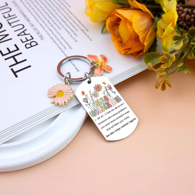 Thank You Gifts for Women - Cute Keychain for Coworkers