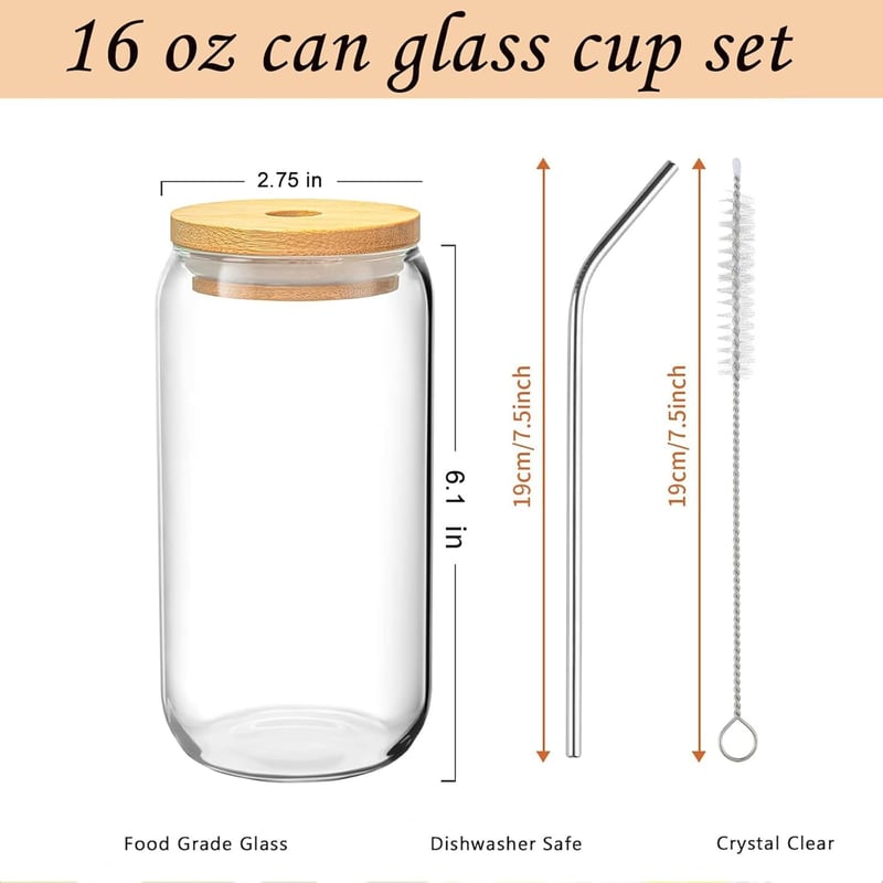 Thank You Gifts - 16 Oz Can Glass for Women, Bosses, and Nurses