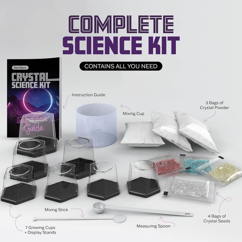 Kids' Crystal Growing Kit - Science Experiments for Ages 8-14