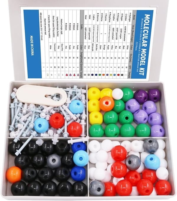Organic Chemistry Molecular Model Kit - 240 Pieces for Students & Teachers
