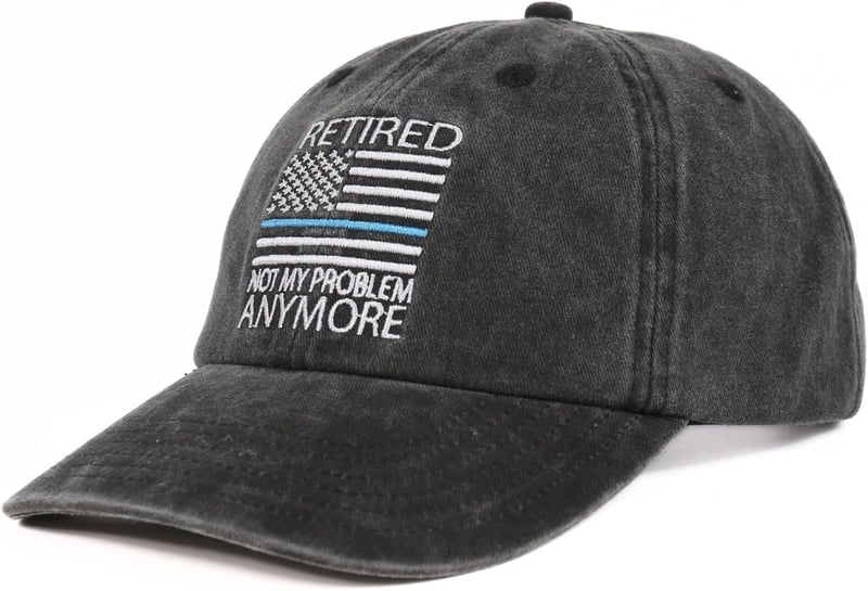 Retirement Gift: Adjustable Embroidered Cap for Police Officers