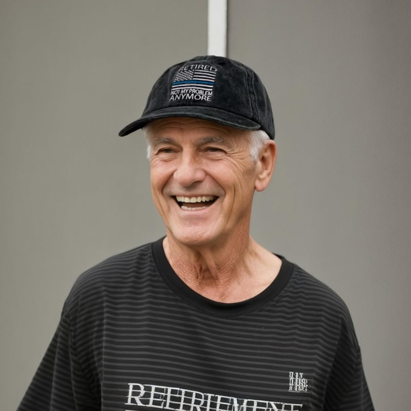 Retirement Gift: Adjustable Embroidered Cap for Police Officers