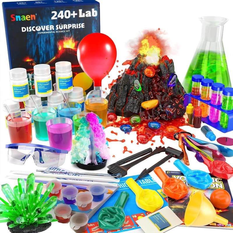 STEM Science Kit with 240+ Experiments for Kids Age 6-11