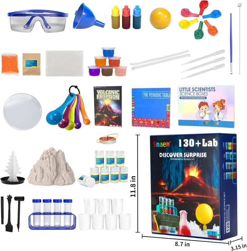 STEM Science Kit with 240+ Experiments for Kids Age 6-11