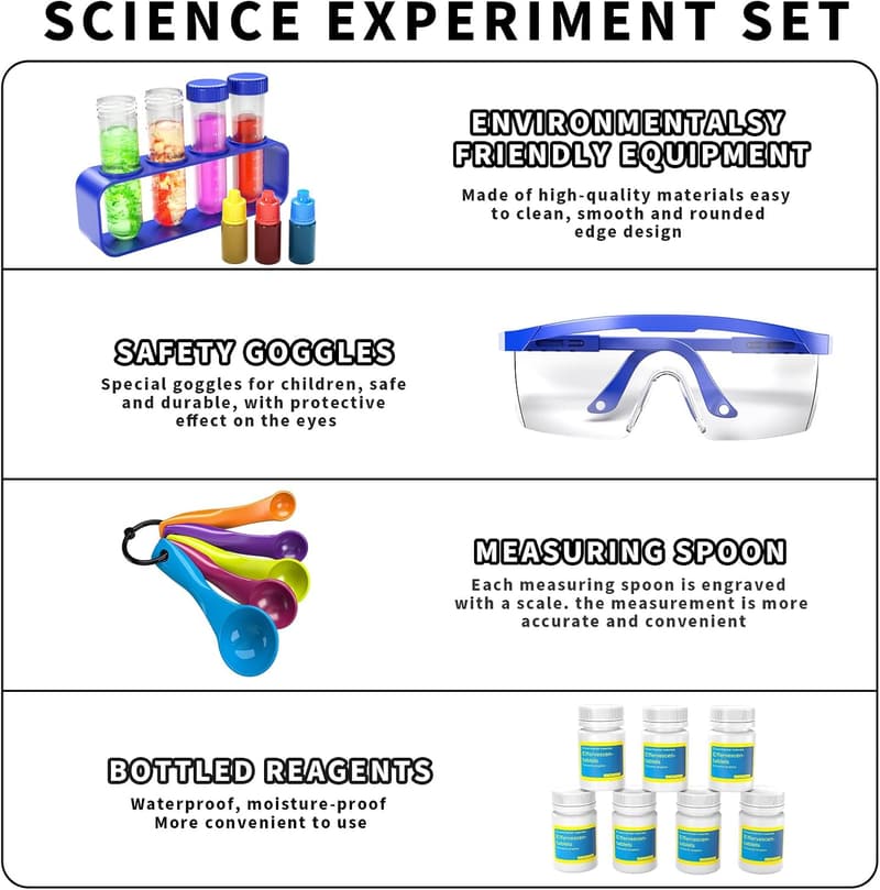 STEM Science Kit with 240+ Experiments for Kids Age 6-11