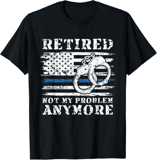 Retirement Gift Tee for Retired Police Officers