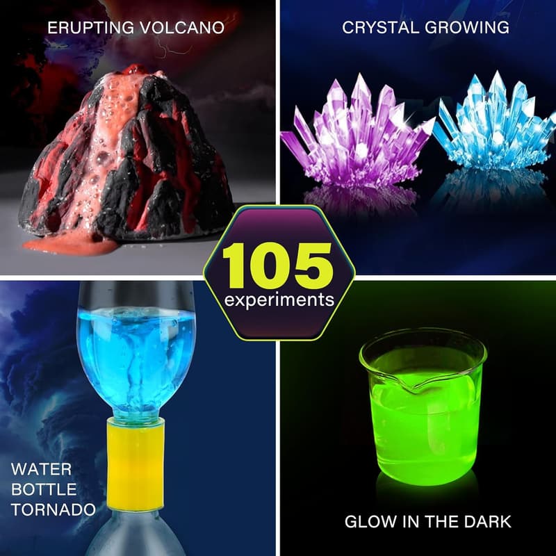 STEM Science Kit for Kids - 105 Experiments & Educational Fun