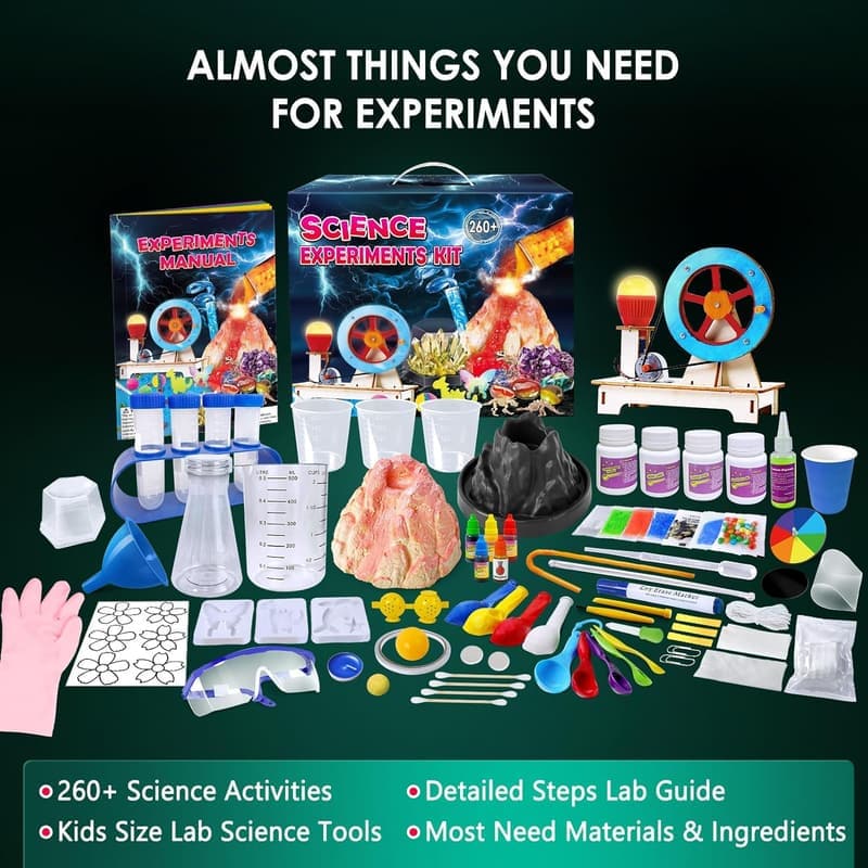 STEM Science Kit for Kids - 260+ Experiments & Projects