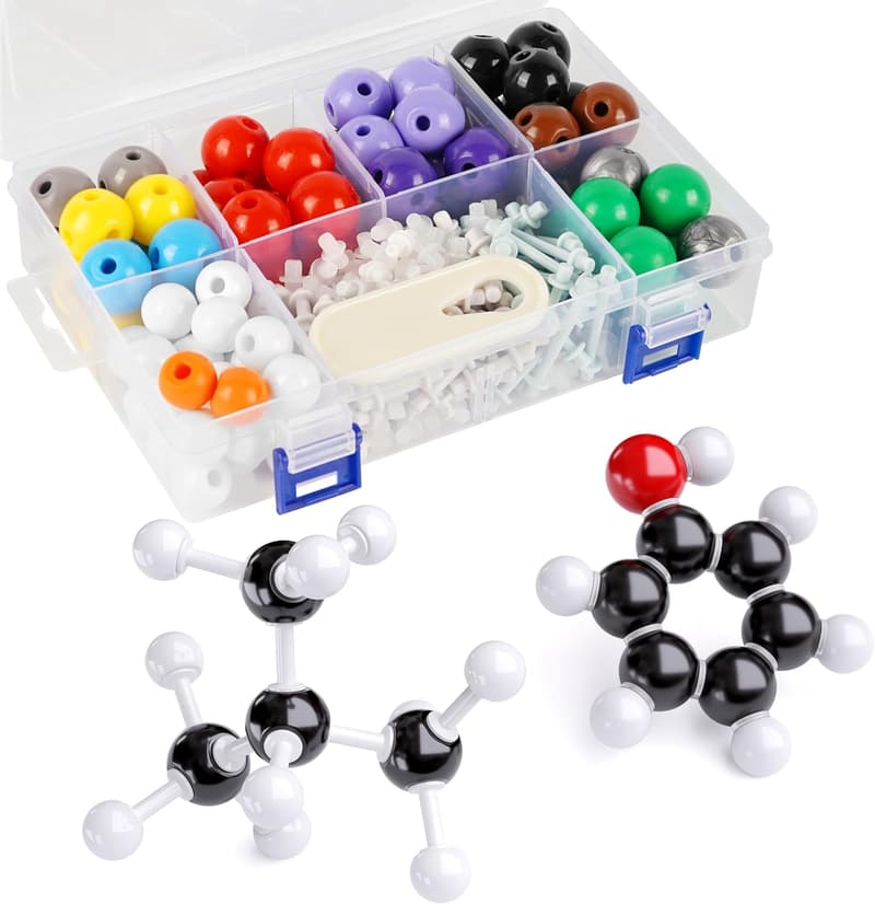 Organic Chemistry Molecular Model Kit - 240 Pieces for Lessons