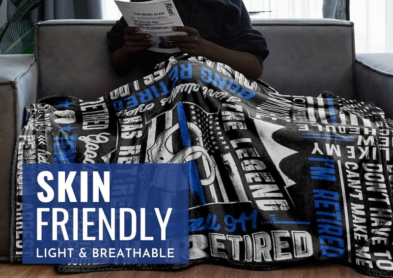 Retirement Gift for Police Officers - Funny Throw Blanket 65