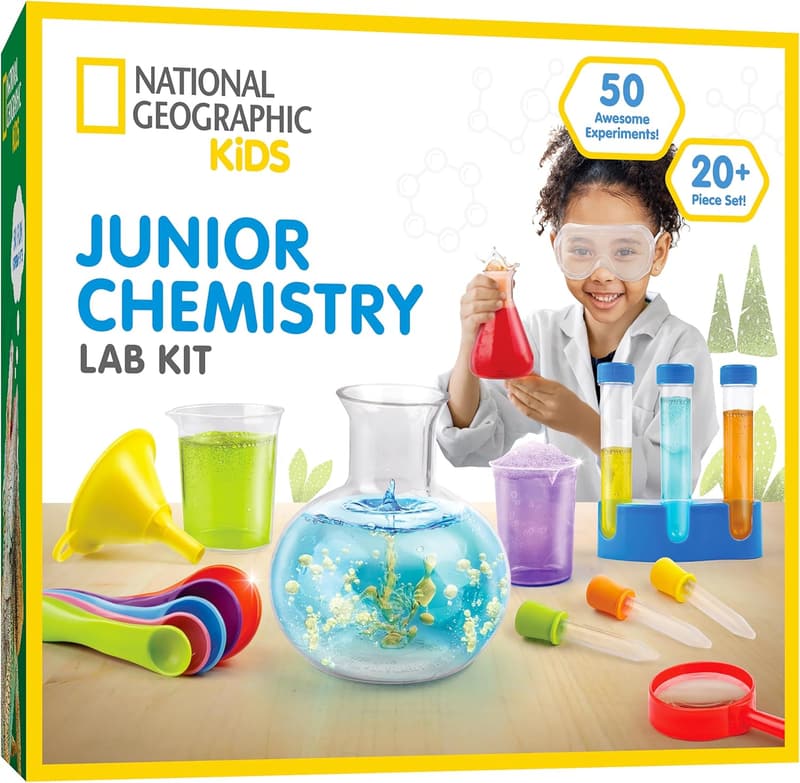 Junior Chemistry Set for Kids 4-6 - 50 Science Experiments & Lab Tools