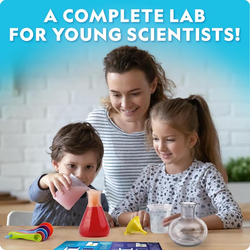 Junior Chemistry Set for Kids 4-6 - 50 Science Experiments & Lab Tools