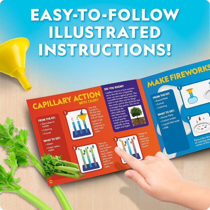 Junior Chemistry Set for Kids 4-6 - 50 Science Experiments & Lab Tools