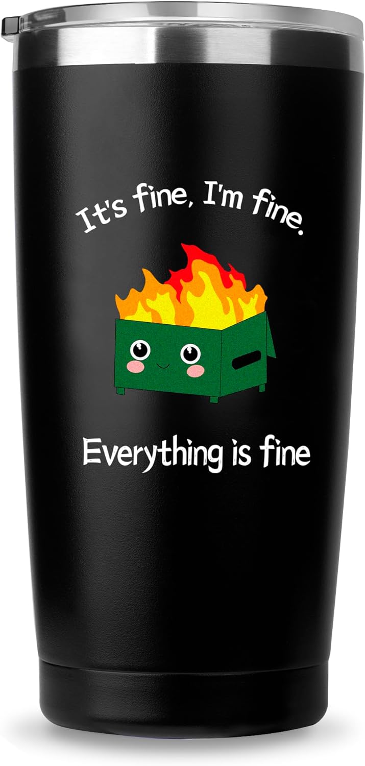 Funny 20 oz Stainless Steel Tumbler for Coworkers