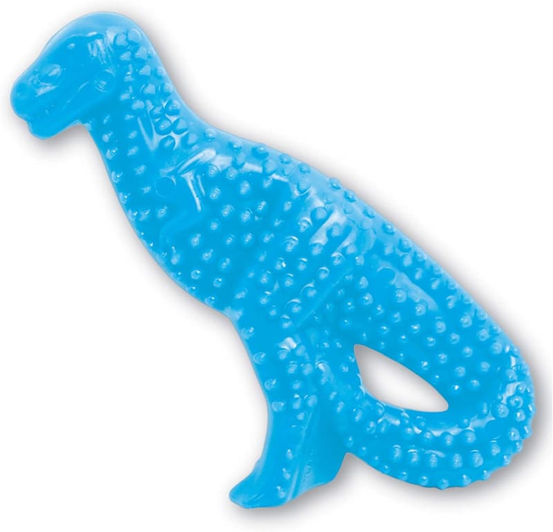 Dental Dinosaur Chew Toy for Puppies - Chicken Flavor, Small