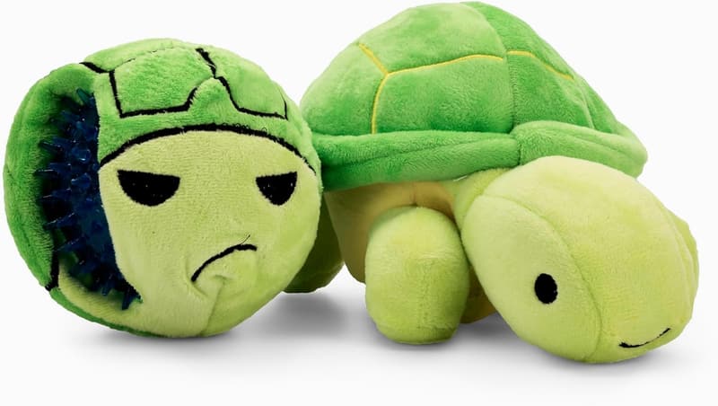 Active Dog Chew Toy - 3-in-1 Non-Toxic Plush Turtle
