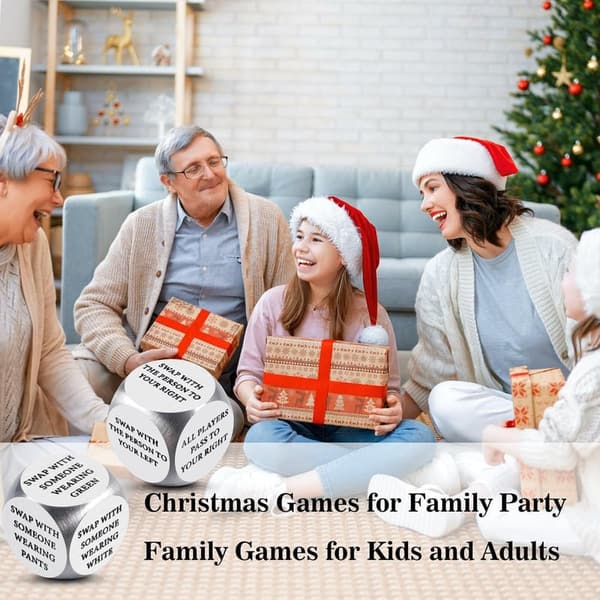 Christmas Gift Exchange Dice Game for Family Fun