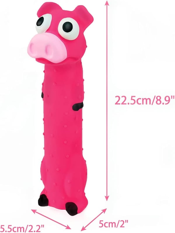 Interactive 3-Pack Squeaky Latex Dog Toys for Small/Medium Dogs