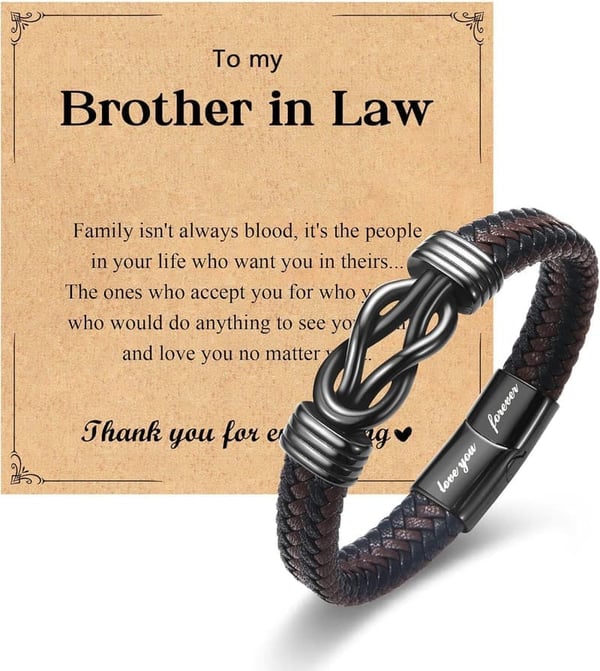 Braided Leather Bracelet for New Dads & Sons - Unique Gift