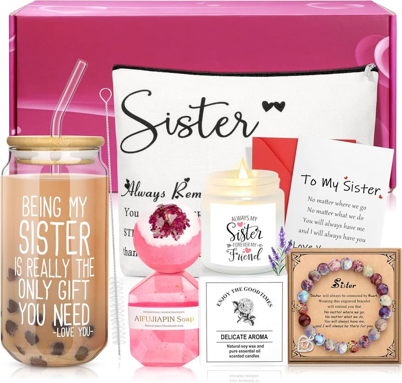 Sister Birthday Gift Set - 7 Unique Presents