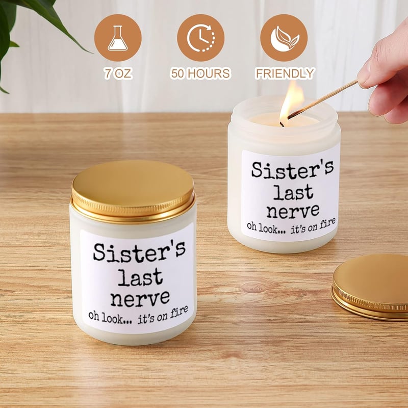 Birthday Gift for Sister - Lavender Scented Candle