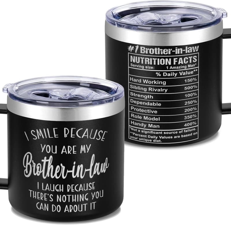 Brother-in-Law 14 oz Stainless Steel Tumbler – Funny Gift