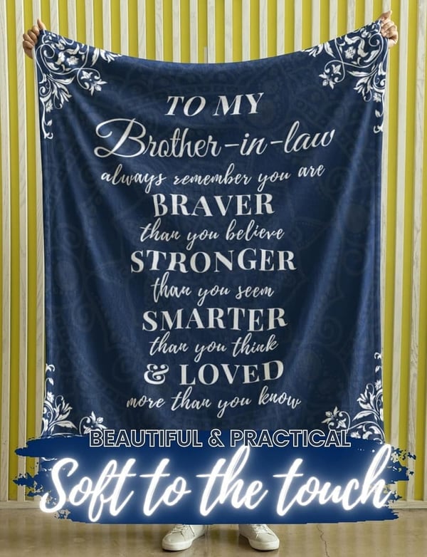 Funny Flannel Blanket for Brother-in-Law - Perfect Gift