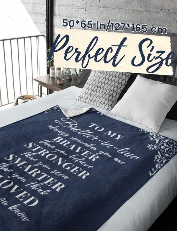 Funny Flannel Blanket for Brother-in-Law - Perfect Gift