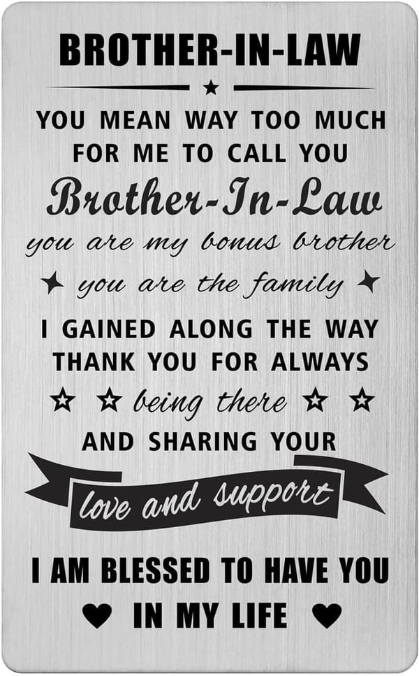 Brother-in-Law Father's Day Card - Multi-Occasion Gift