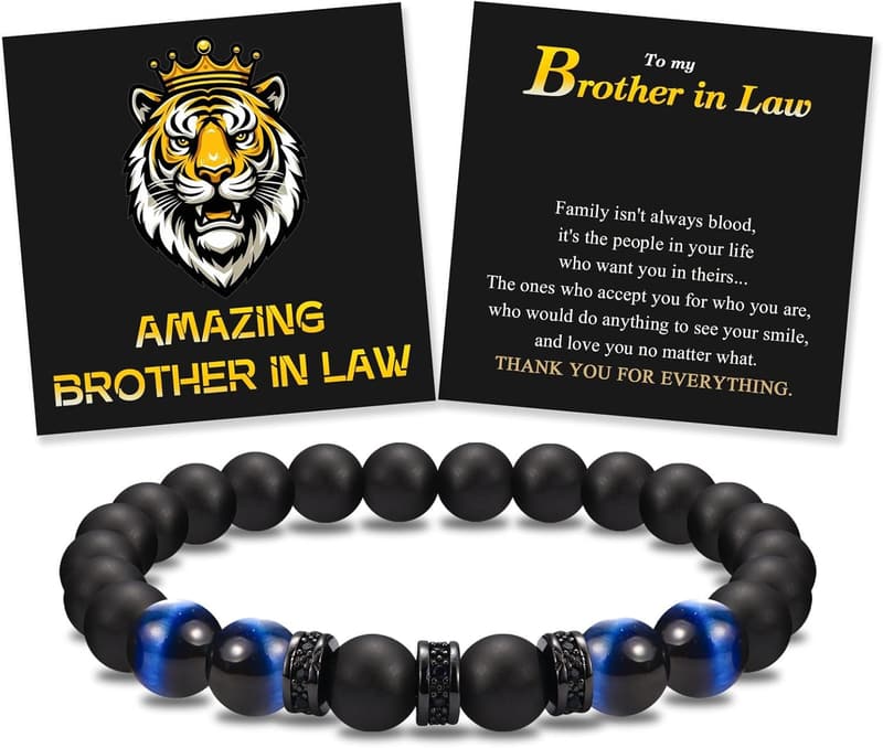 Men's Beaded Bracelet Gift for Son, Dad, or Friend