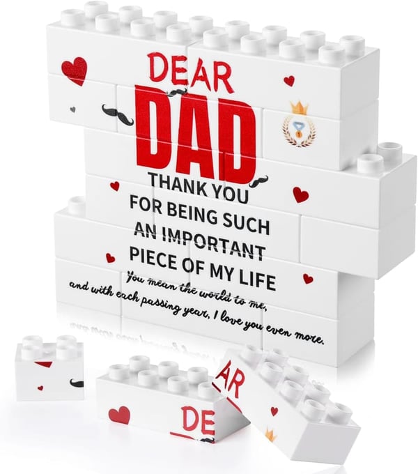 Personalized Engraved Block Puzzle for Dad's Birthday